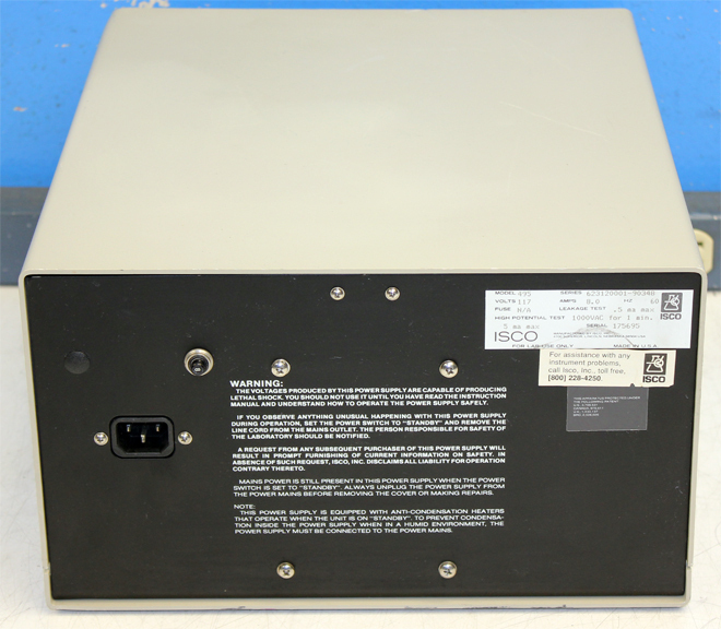 Isco Model 495 2000 Volt High Voltage Power Supply