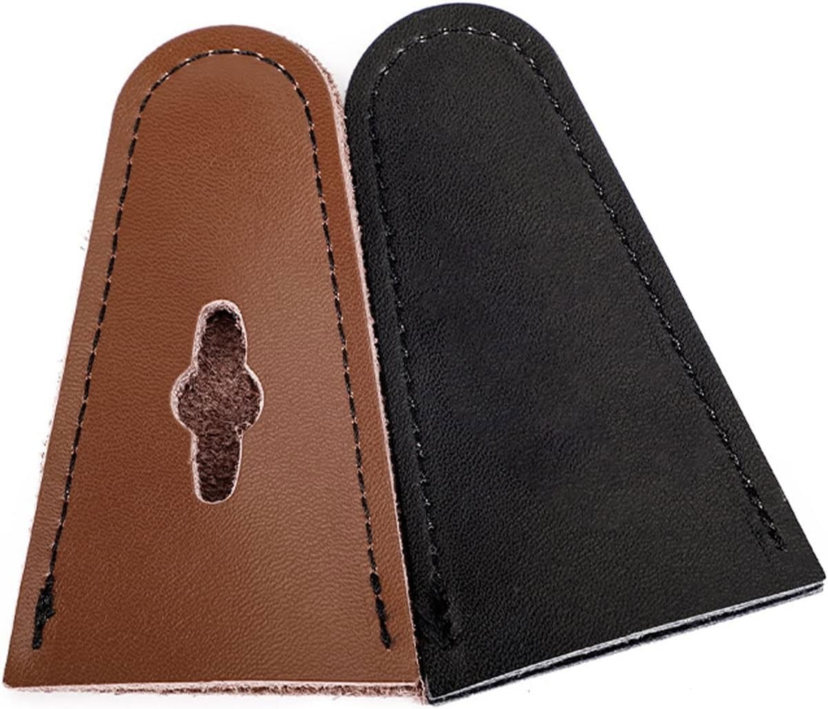FUNTRESS Archery Recurve Bow Limb Protector Leather Guard End Brown