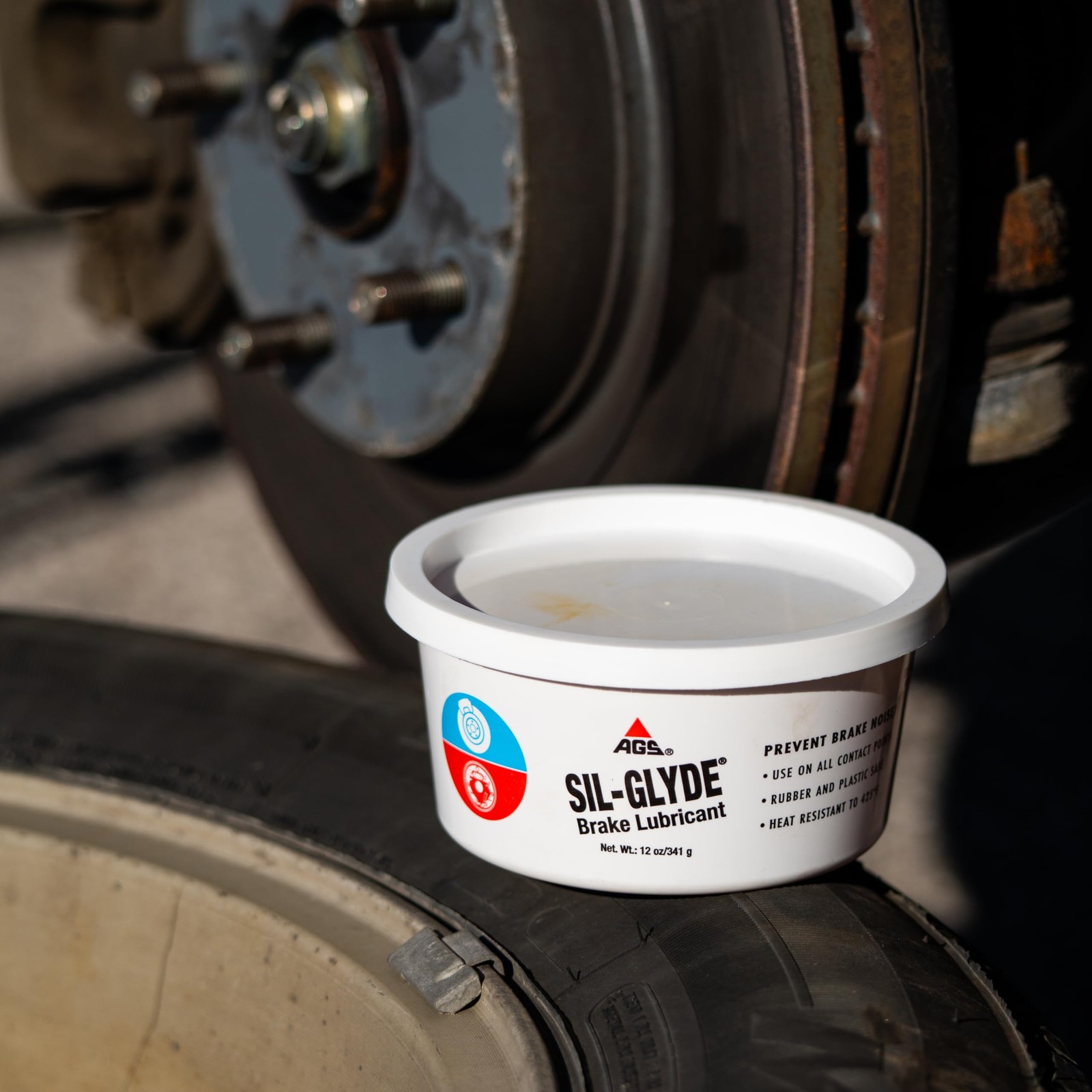 AGS Automotive Solutions SIL-Glyde 12 oz Tub Silicone 12oz, Company BK12