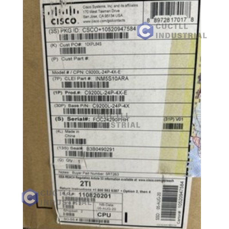 New Cisco NEW C9200L-24P-4X-E Network Switch Free Shipping
