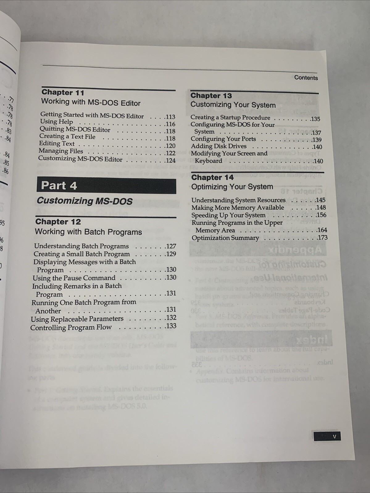Microsoft MS-DOS Version 5.0 Getting Started User's Guide Reference VTG 1991 MIC