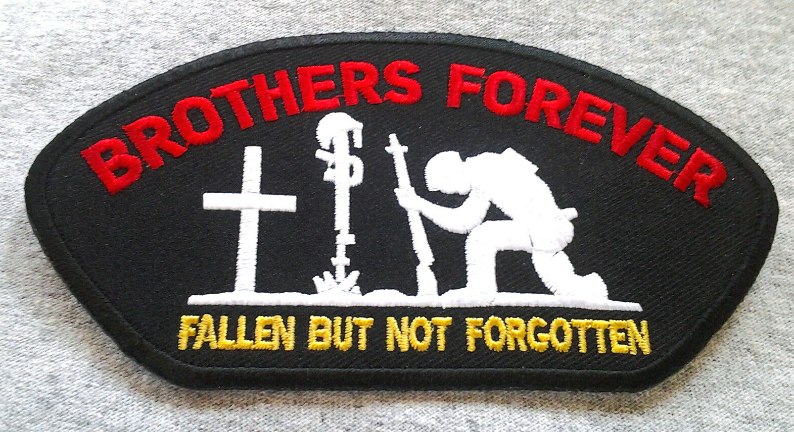 BROTHERS FOREVER (5") Military Veteran Hero Cap Patch P2318 E