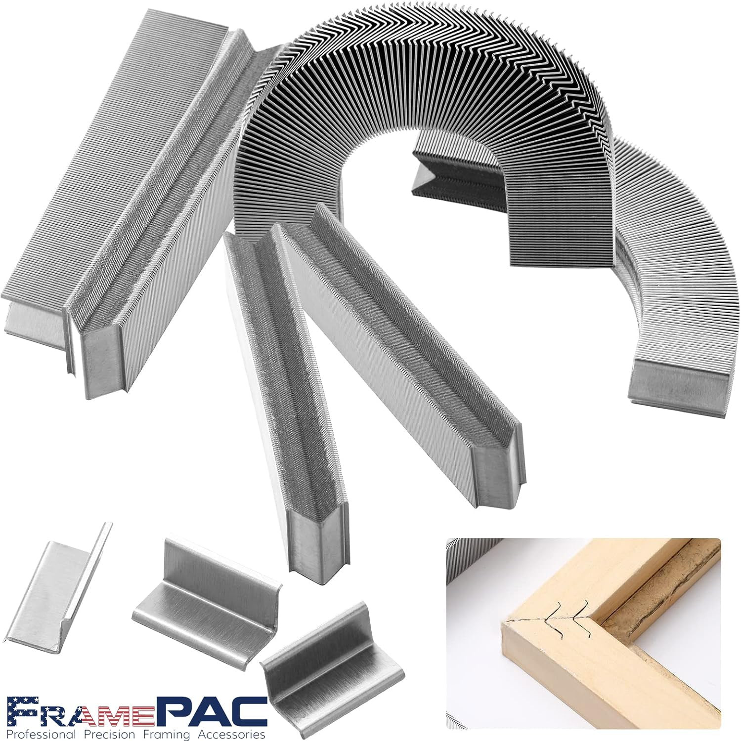 V Nails for Picture Frames 7Mm (1/4 Inch) - 400 Pack, Loose