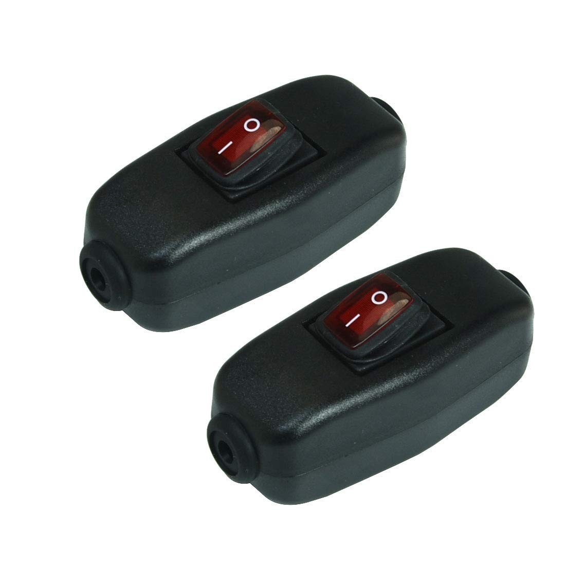 Safe 2-Pack Appliance Light Switches with Waterproof Rating & Indicator