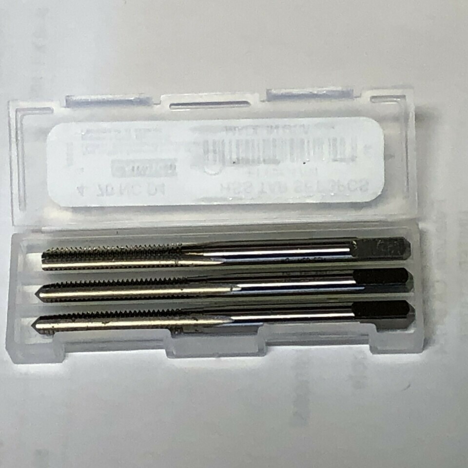 M4 X .70 D4 4 FLUTE HIGH SPEED STEEL 3 PIECE TAP SET MADE IN USA