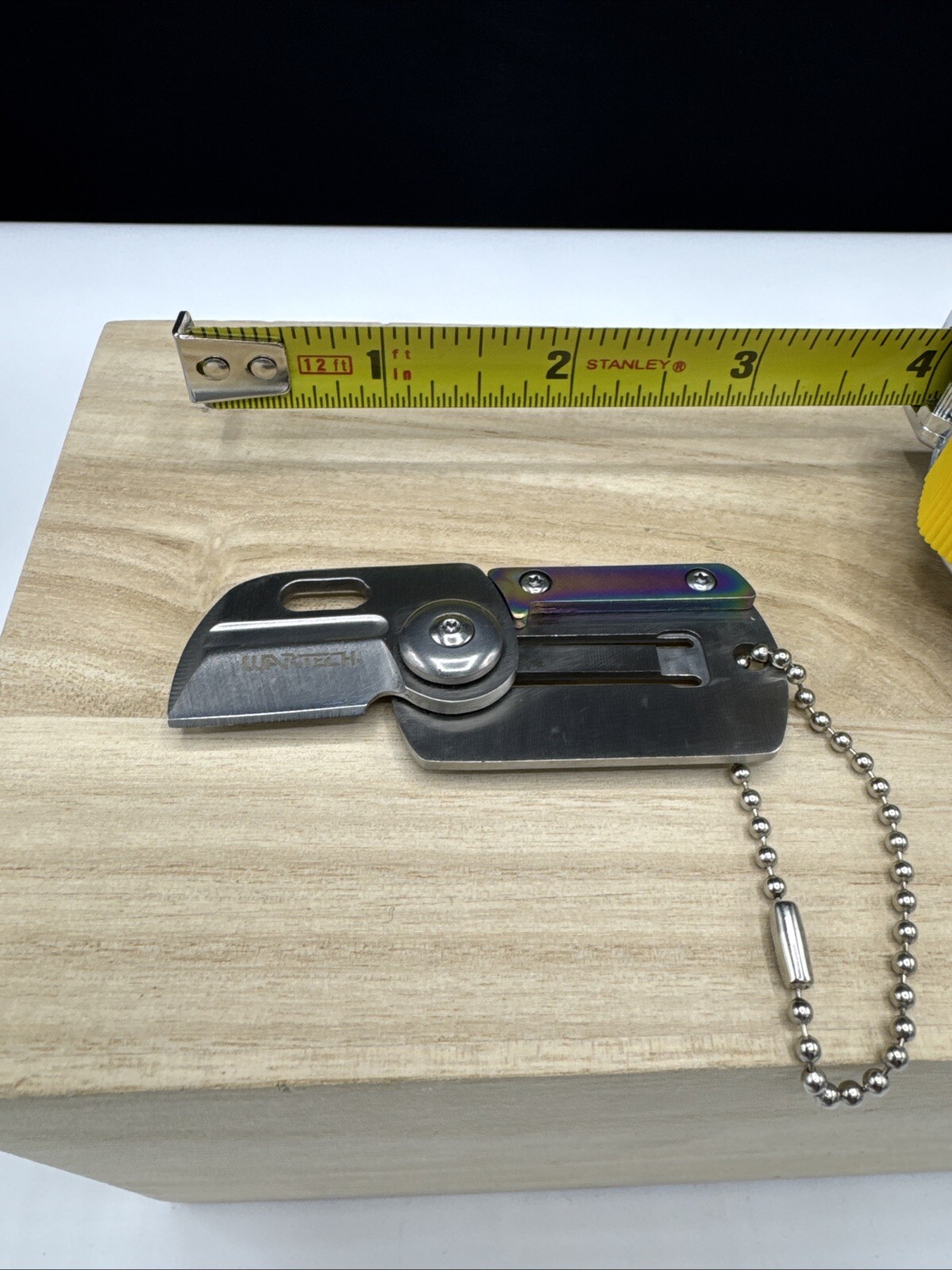 Wartech Mini Folding Keychain Knife Dogtag HWT235RB