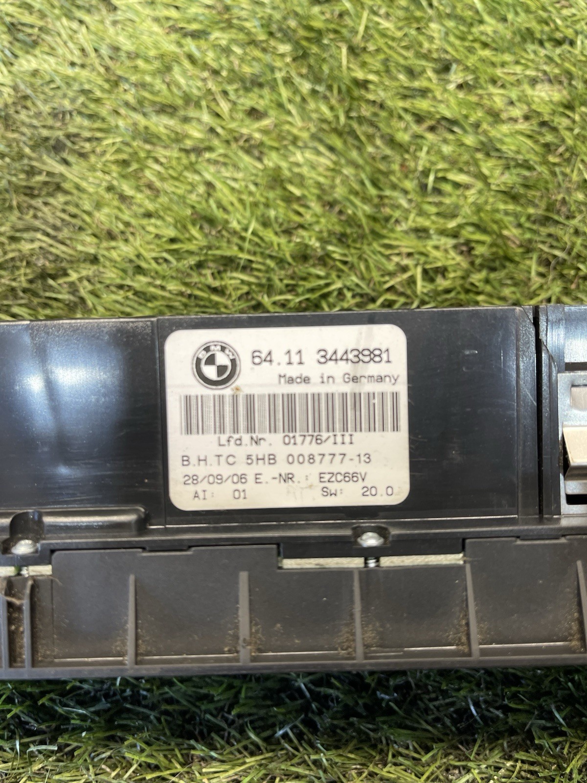 BMW X3 E83 CLIMATE CONTROL PANEL HEATER CONTROLS 3443981 04-07