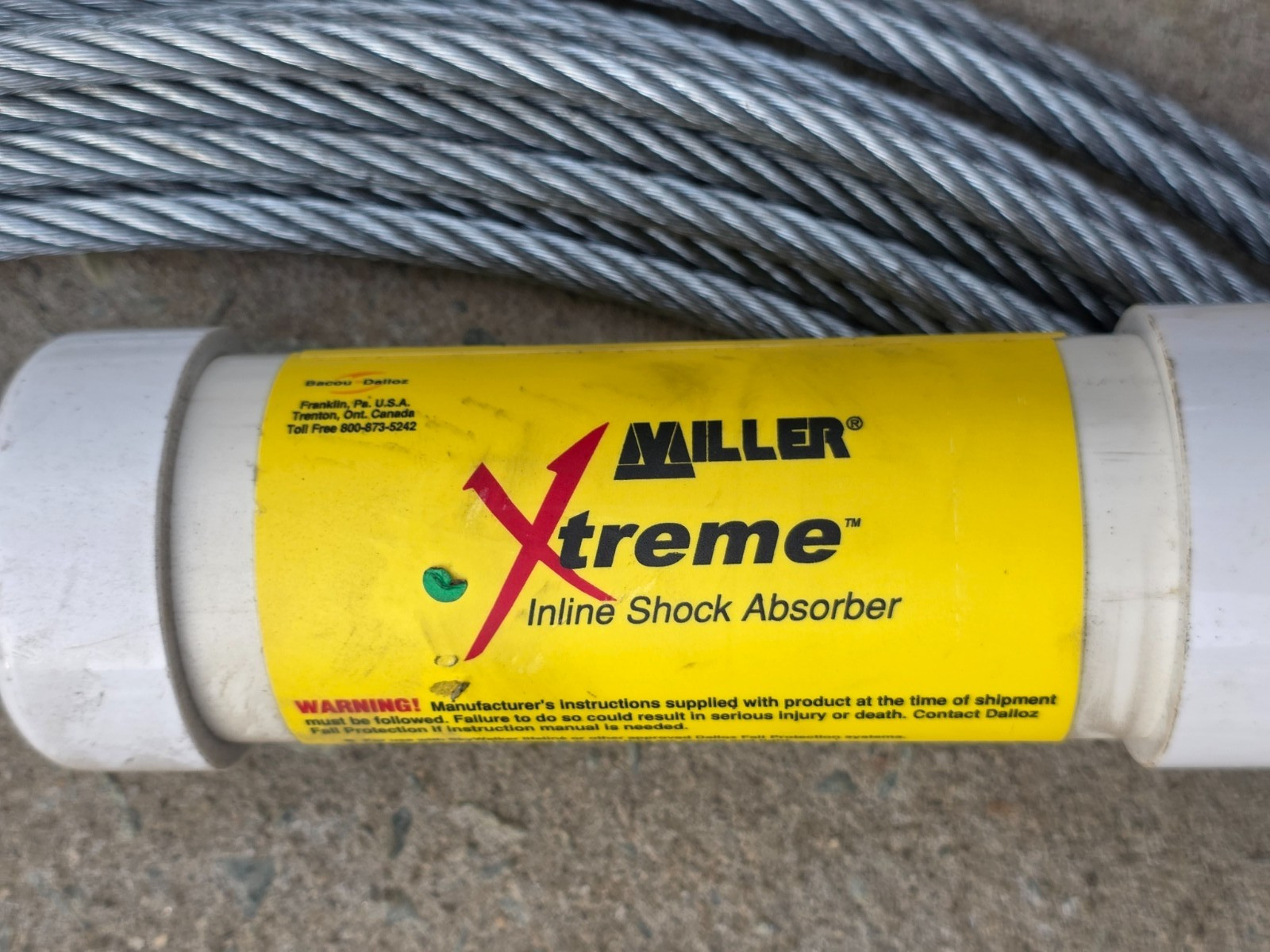 XTREME Miller 60FT SkyWalker Temporary Horizontal Lifeline Systems Kit DFCLL NEW