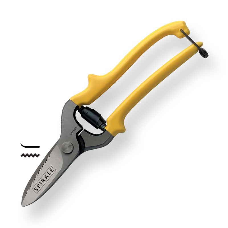 Kretzer Spirale 113924   9.5"/ 24cm - HD, Ind. / Leather Shears, Curved Blades