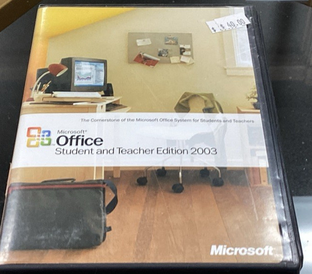 Microsoft Office Student and Teacher Edition 2003 Word Excel w/ Key, Genuine VGC