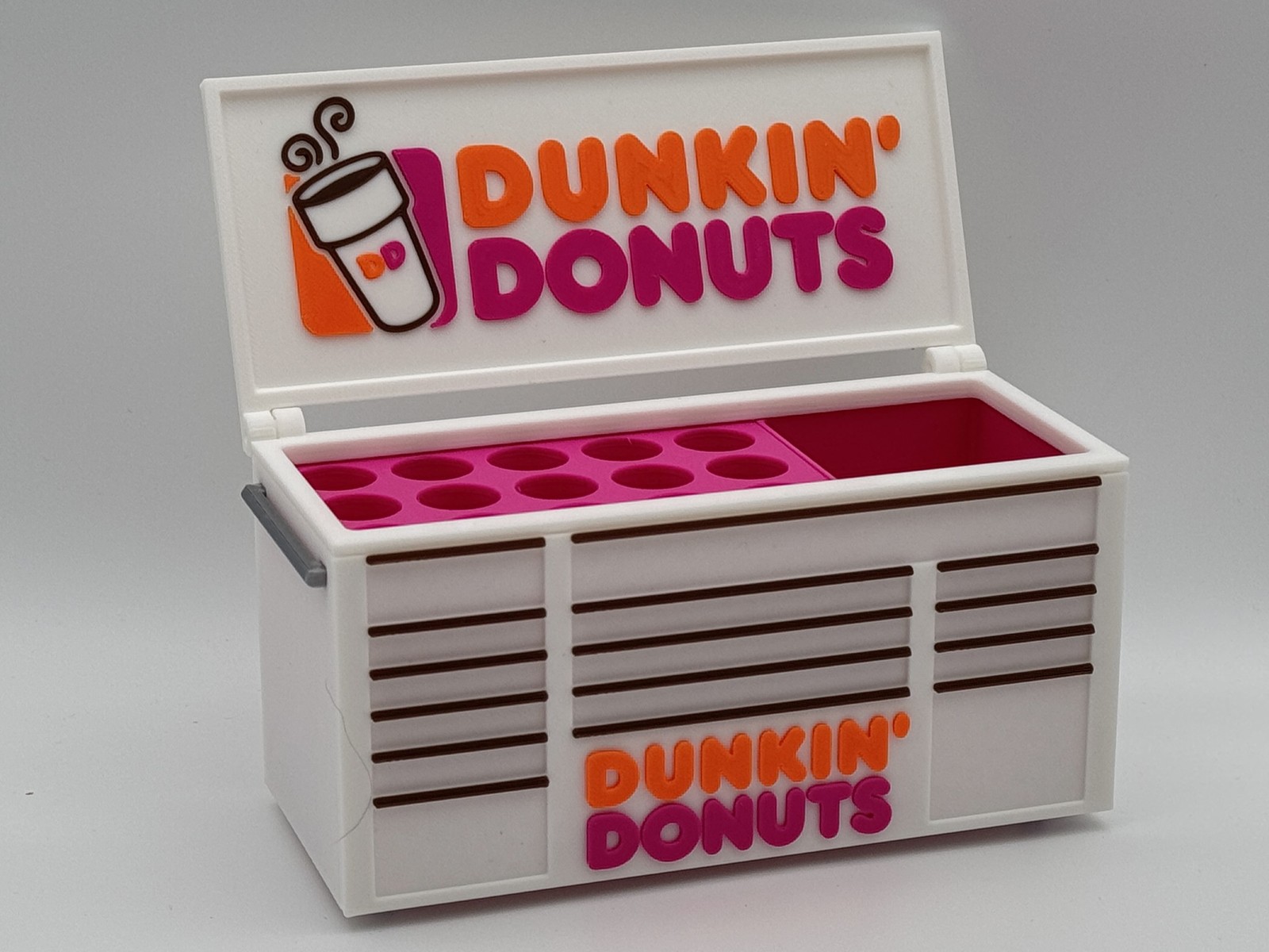 Dunkin Donuts Desk Toolbox Pen Holder 3D Printed Pencil Cup Desk Organizer