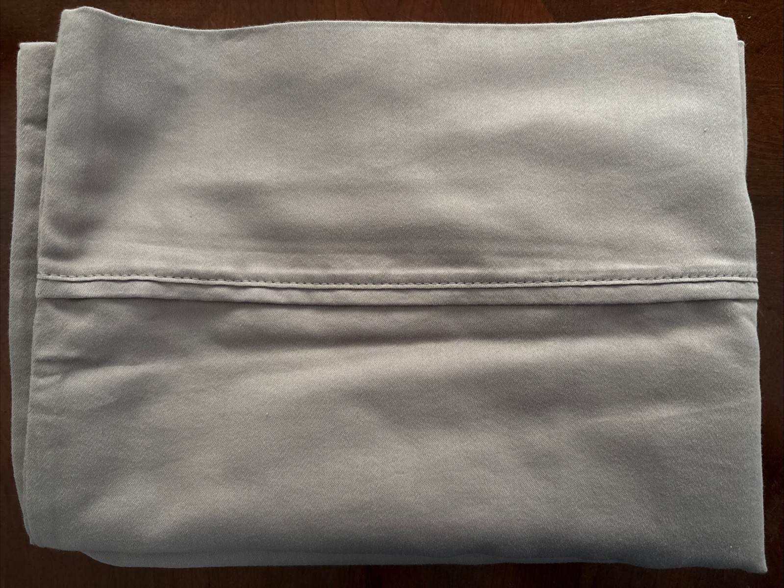 1 Pair Pillowcases Sunham Finley 750TC Cotton Polyester Gray