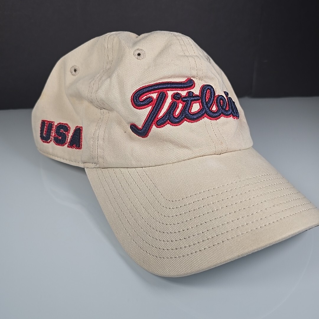 Titleist Golf USA Hat Cap Adult Mens Strapback Relaxed Dad Hat Patriot America