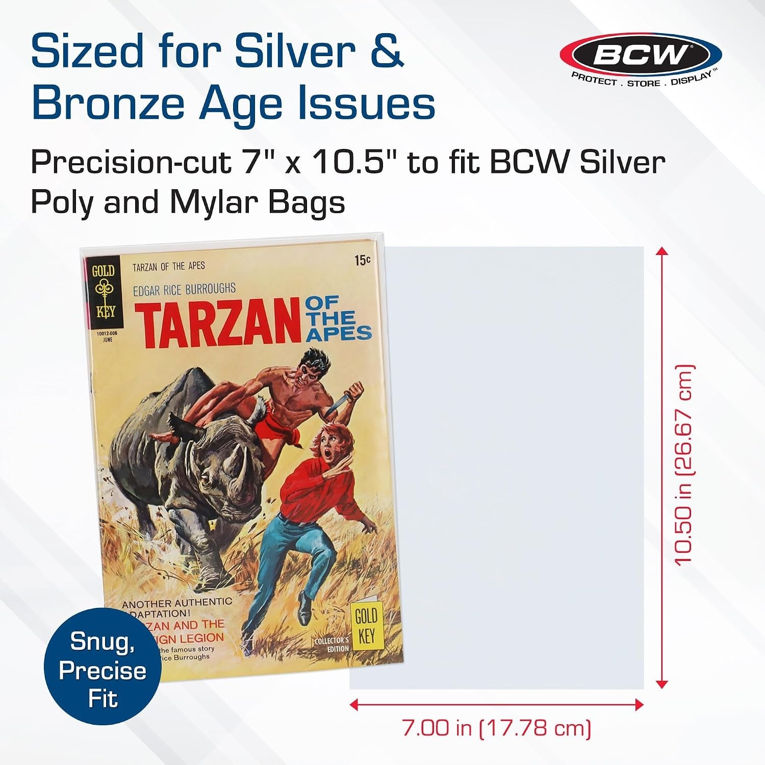 24-Point Comic Book Backing Boards 200-Pack 7" x 10.5" - Dust-Resistant