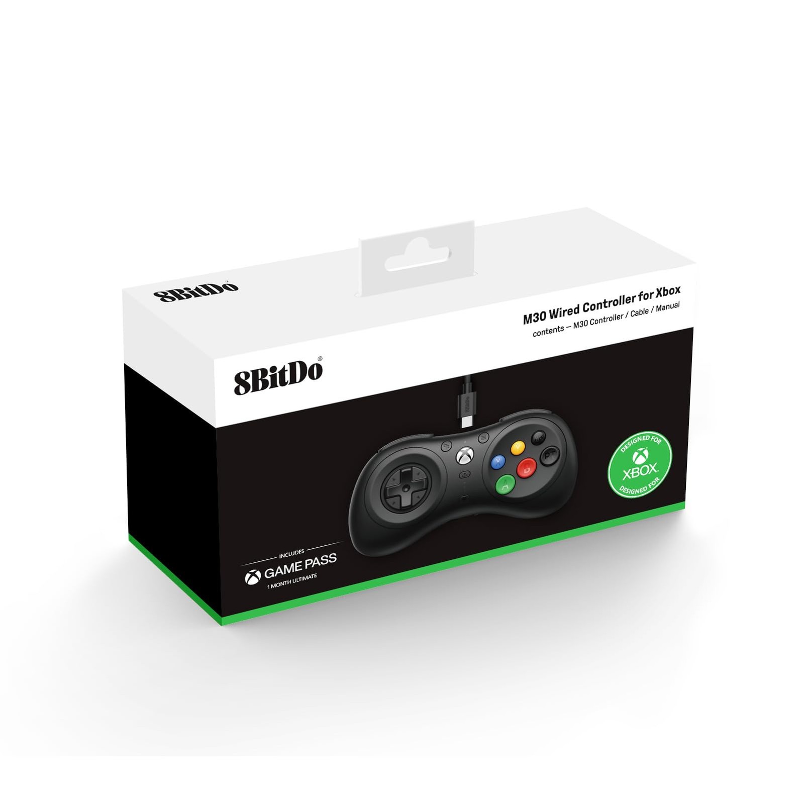8Bitdo M30 Wired Controller for Xbox Series X|S, Xbox One, and Windows with 6-Bu