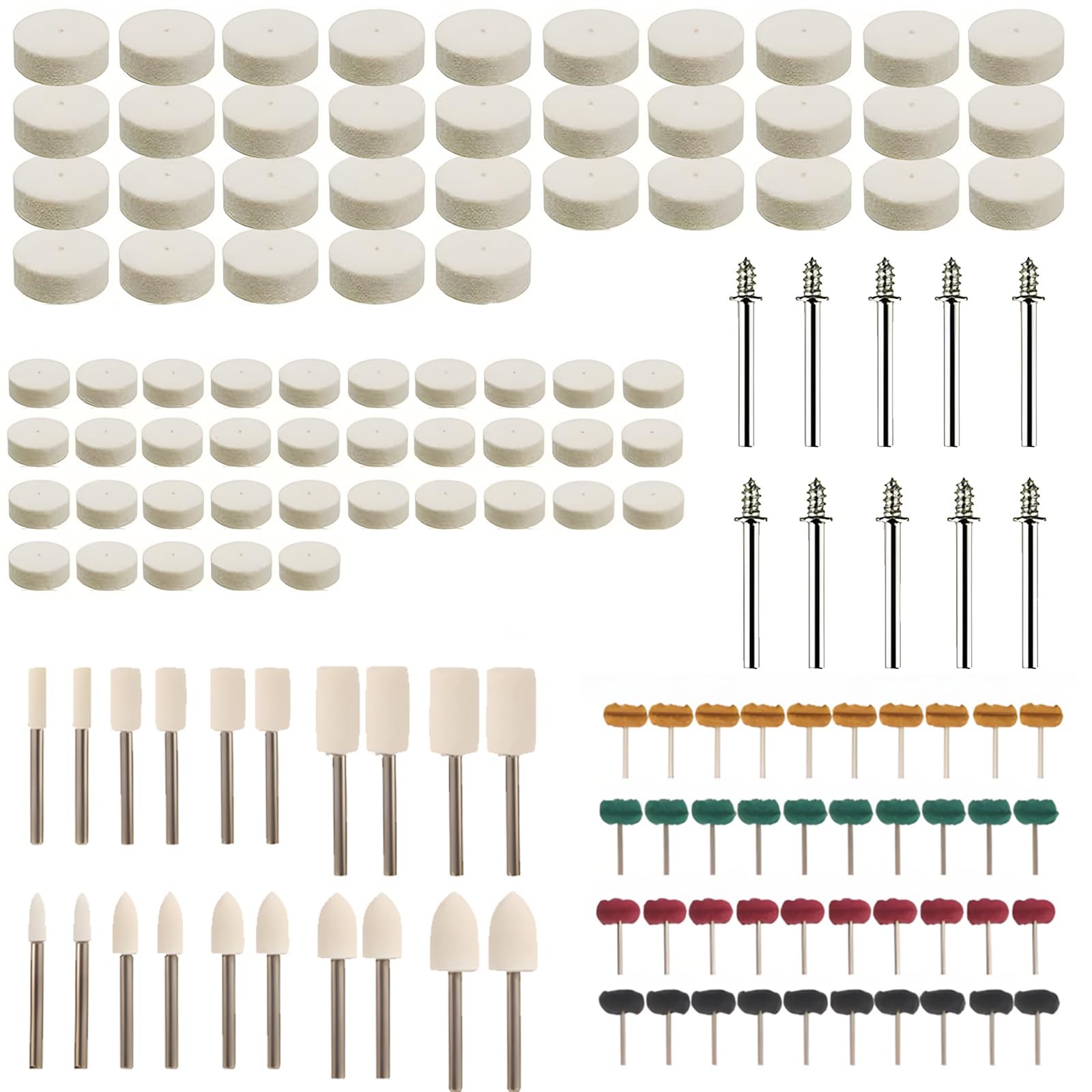 140 PCS Polishing Kit Compatible with Dremel, Polishing Bits & Buffing Wheels...