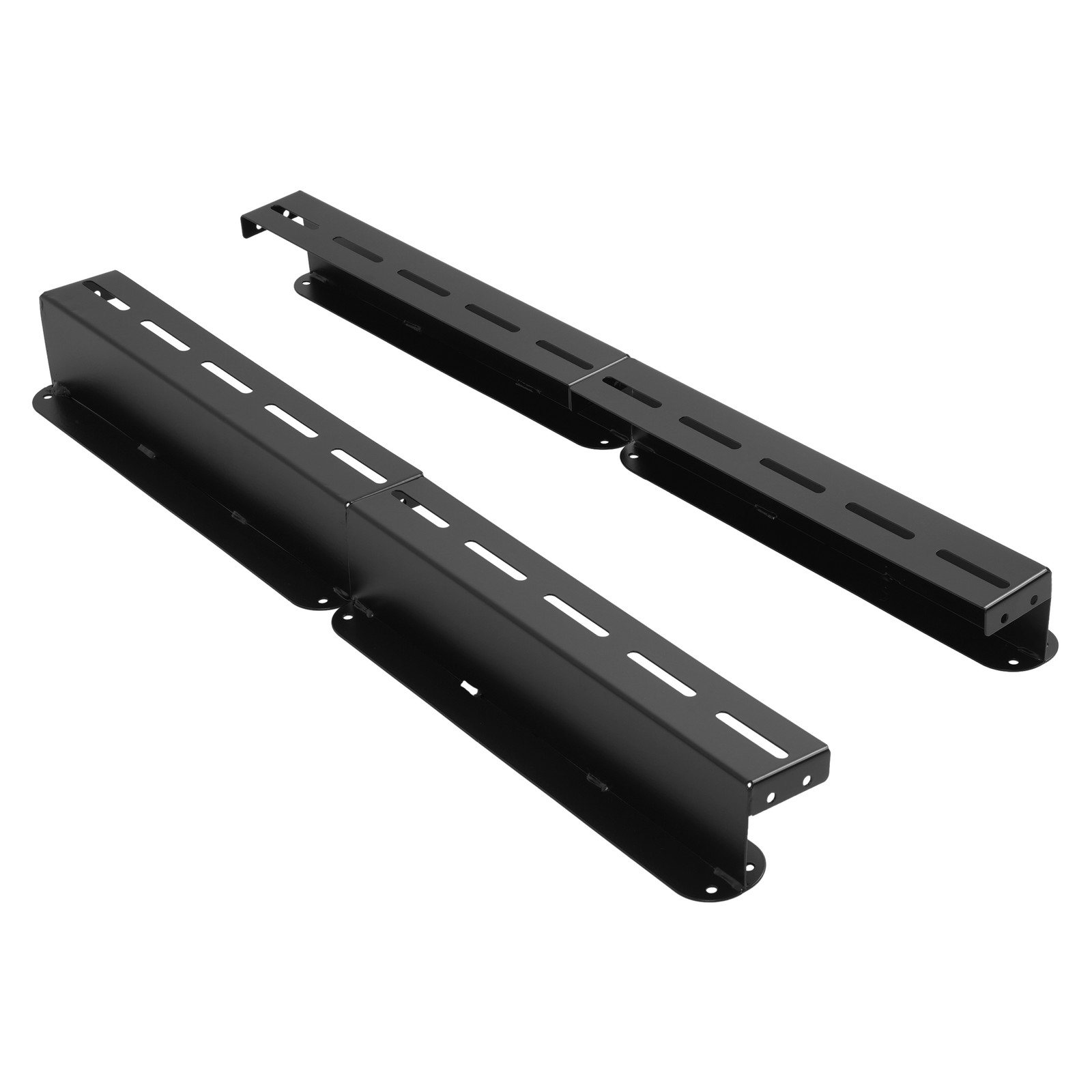 8PK Ceiling Rail Overhead Garage Storage Bin Racks For 6 Bins Shelving System