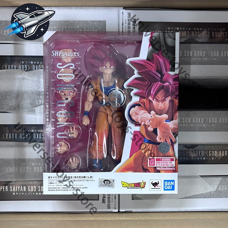 BANDAI SHF Dragon Ball Super Saiyan God Son Goku 3.0 God Aura In Stock