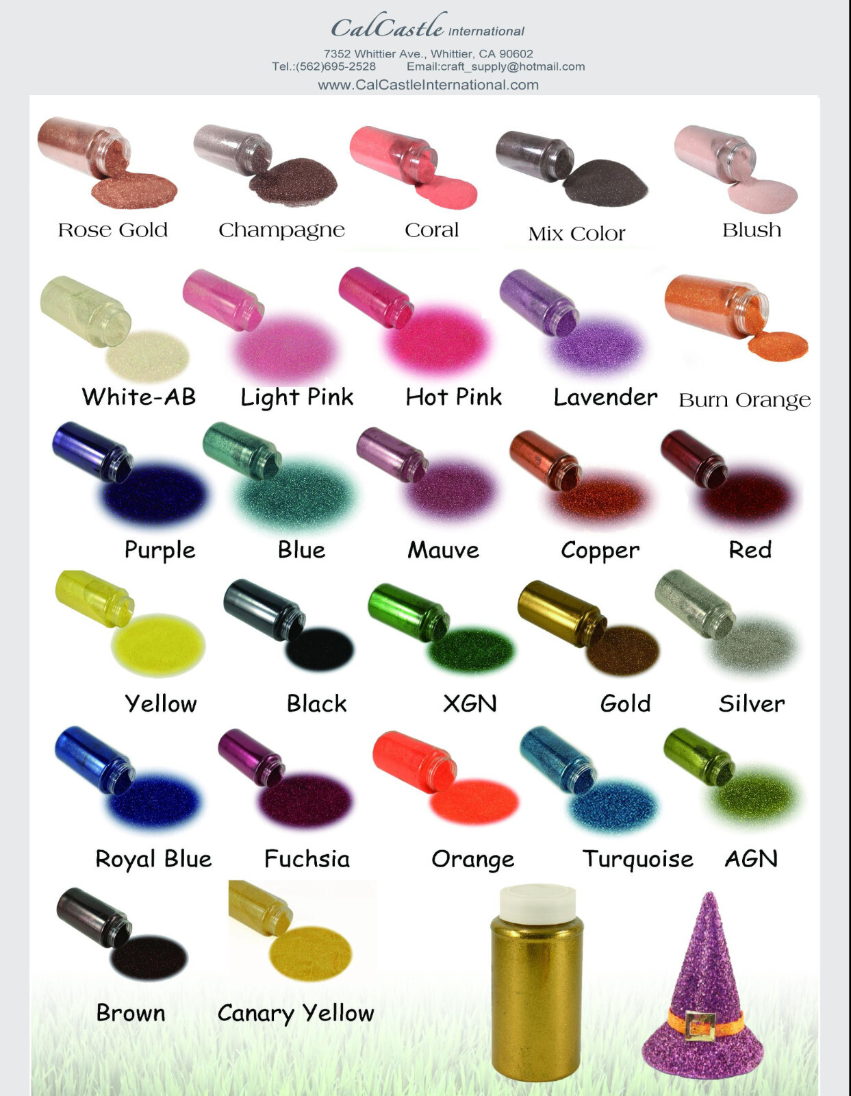 Fine Glitter Arts and Crafts Nail Art 20oz Bulk Wholesale Available in 22 colors