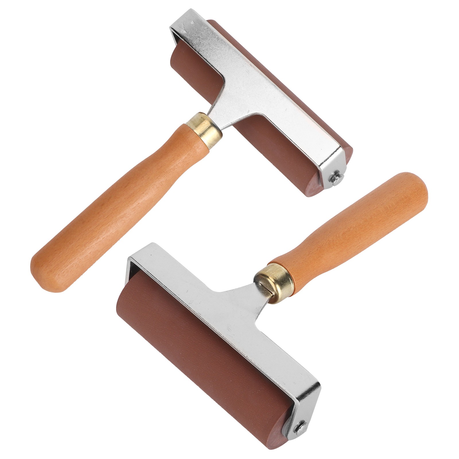 3pcs Soft Rubber Brayer Rollers For Printmaking Stamp Tools Scrapbook Excellent