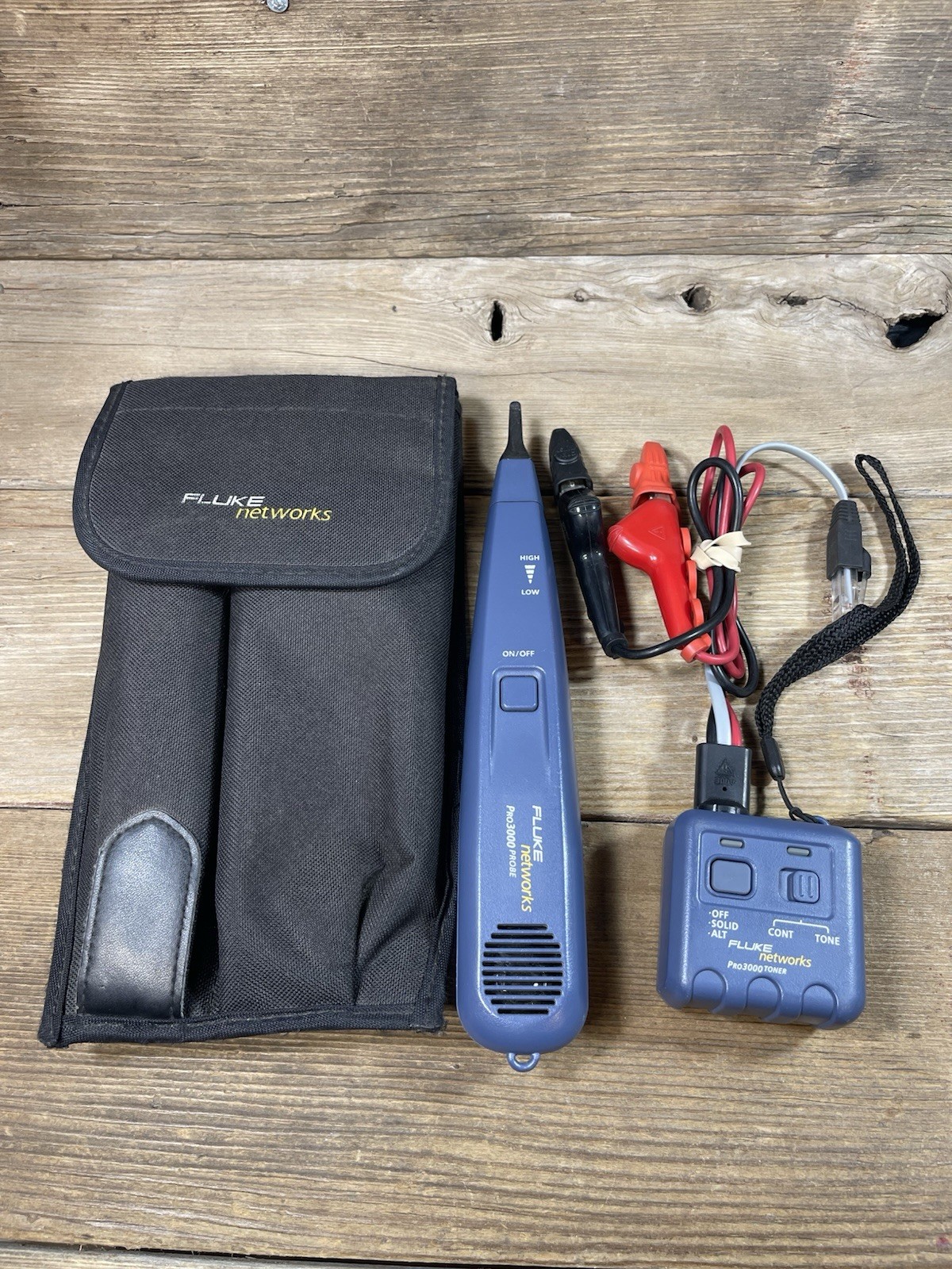 Fluke Networks Pro3000 Probe and Toner Kit excellent Read FAST SHIPPING