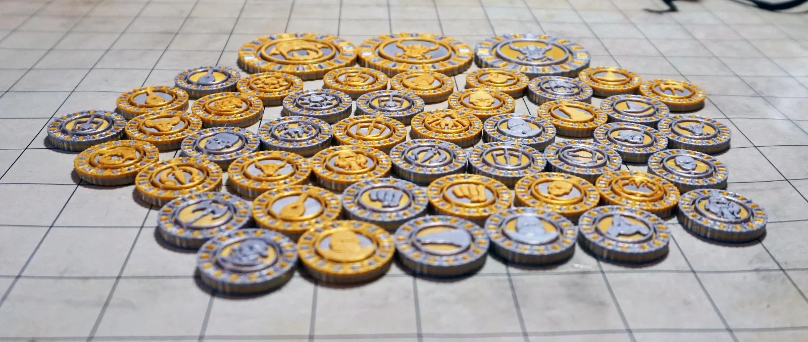 46-piece Tabletop Encounter Tokens with Carry Case
