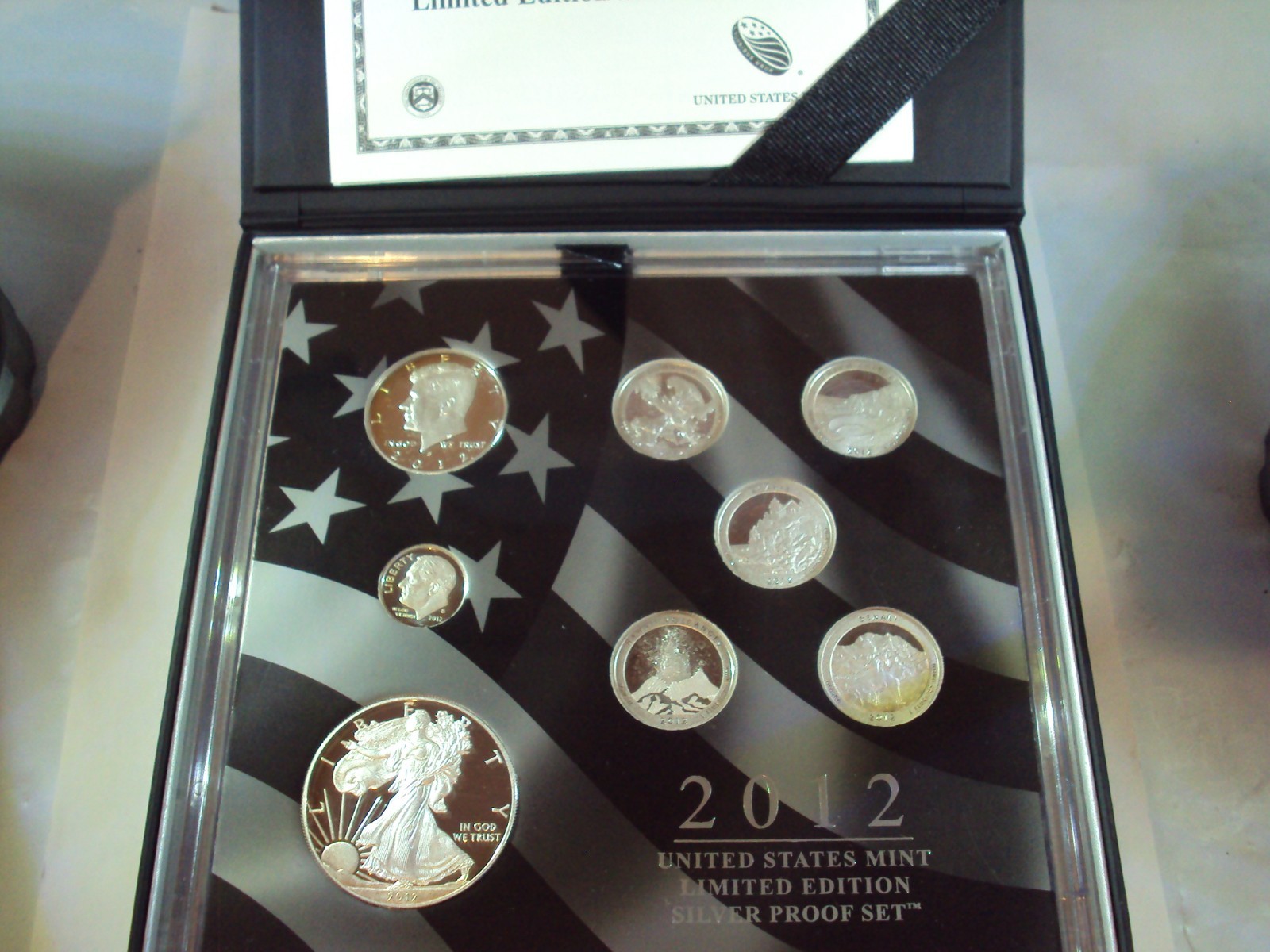 2012 s limeted edition silver proof set in OGP
