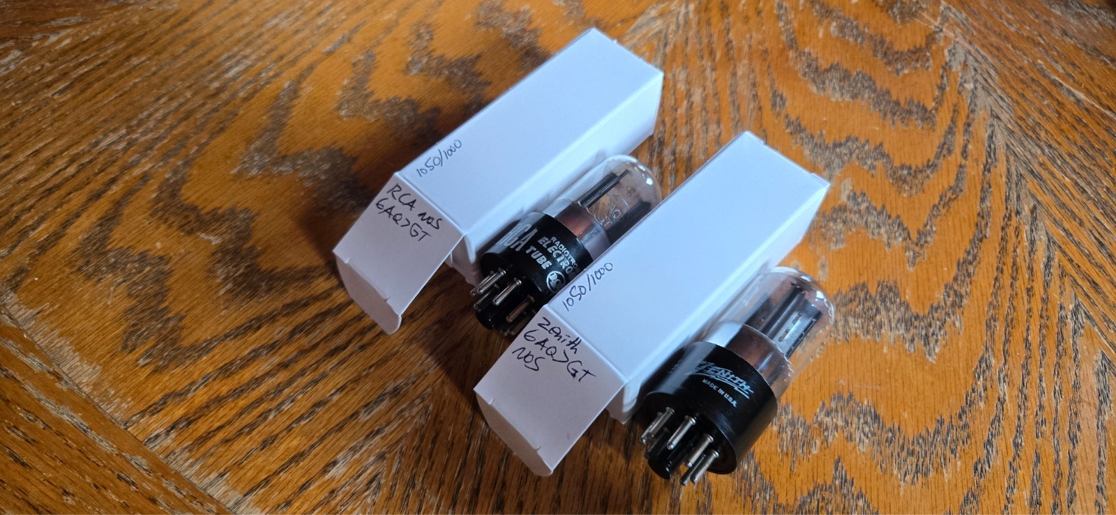(2) RCA/Zenith NOS 6AQ7GT Vacuum Tubes Tested