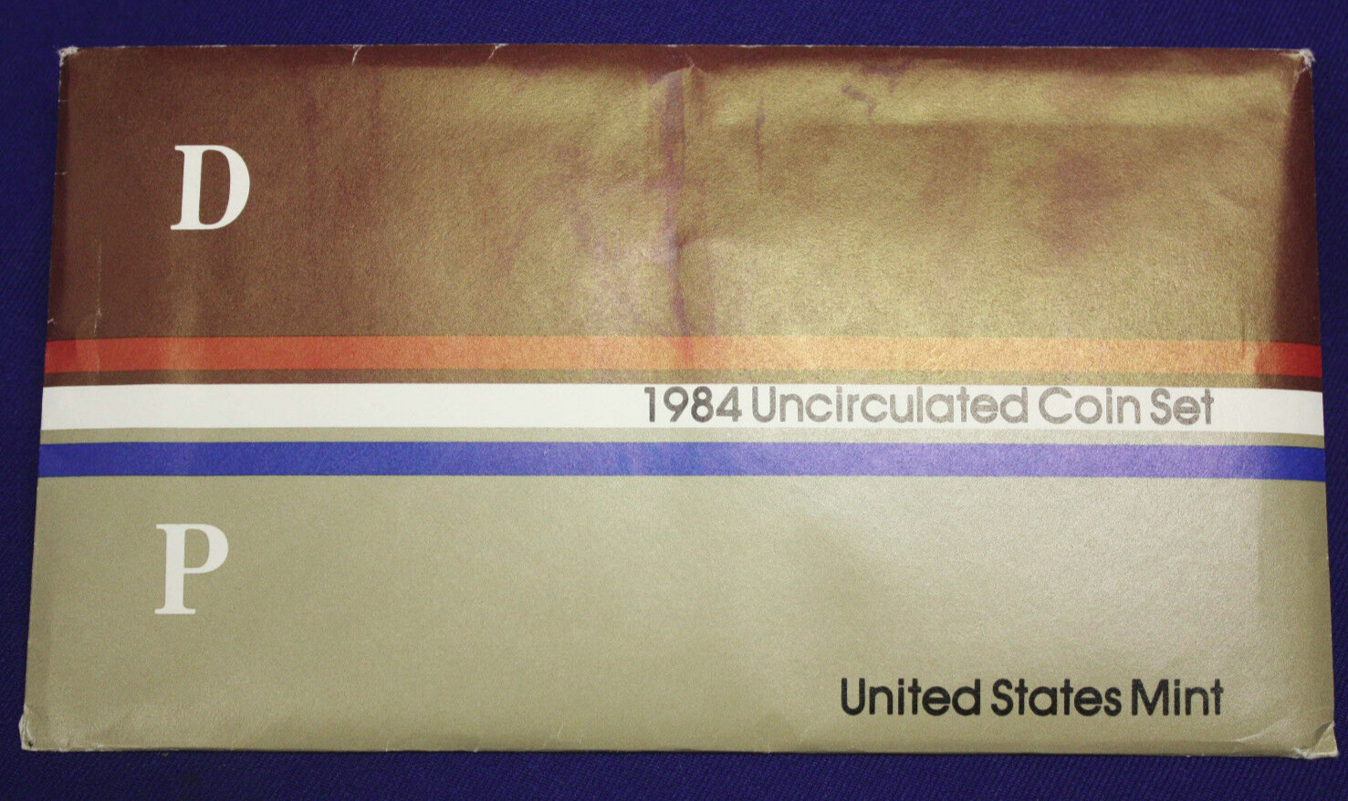 1984 US Uncirculated Mint Set 10 Coins Original Cello with  Envelope