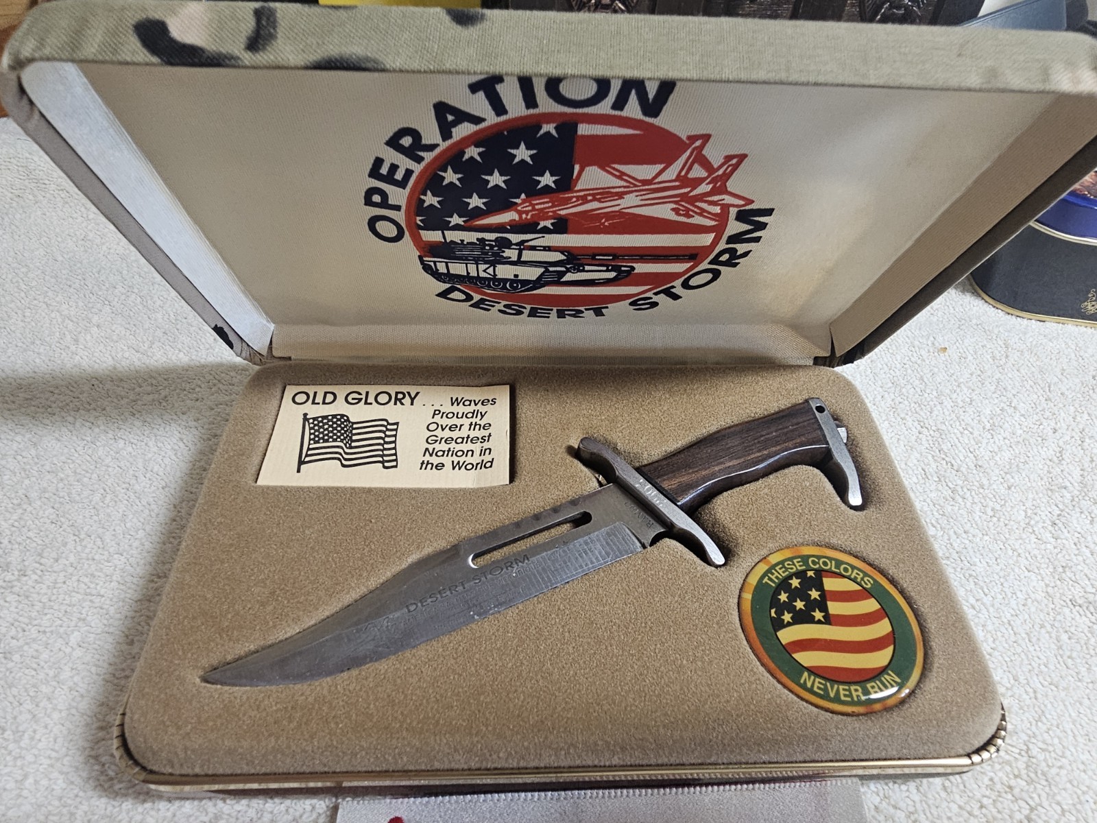 Vintage Mini RAMBO III Desert Storm Commemorative.