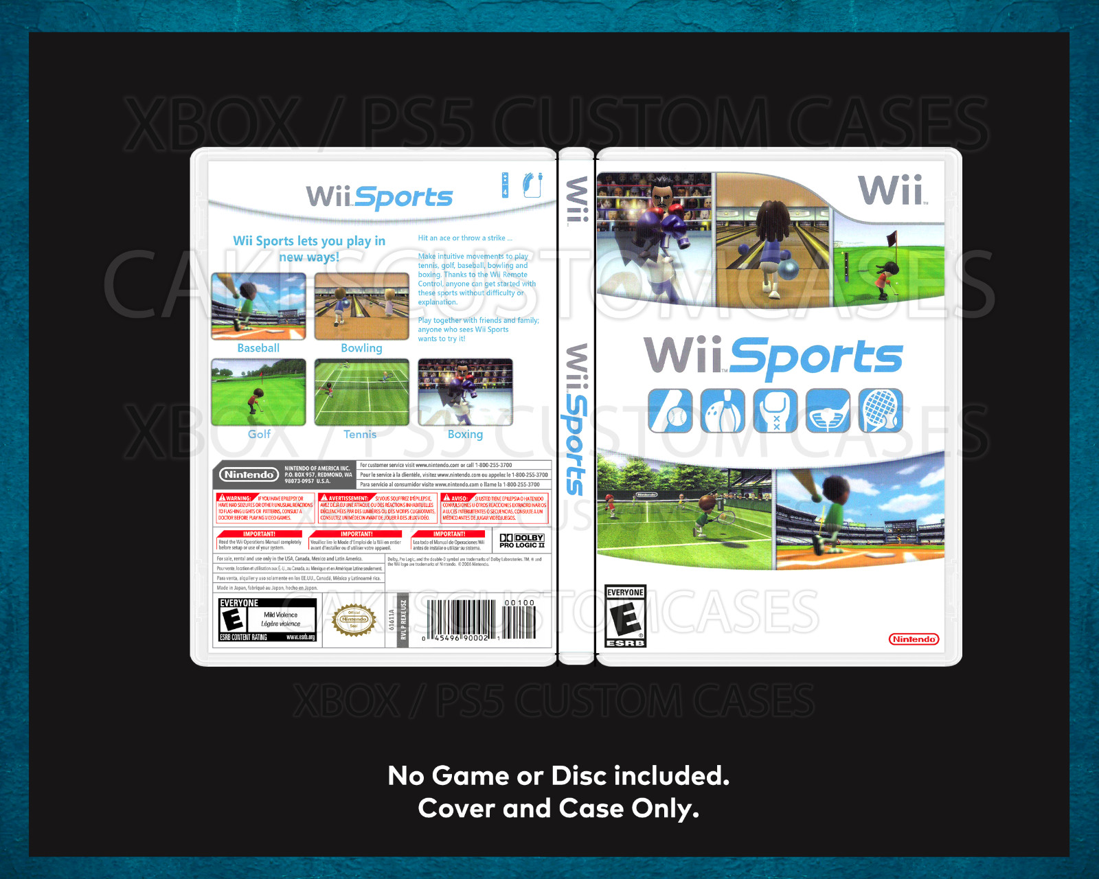 Wii Sports - Wii Empty Case Replacement (No Game)
