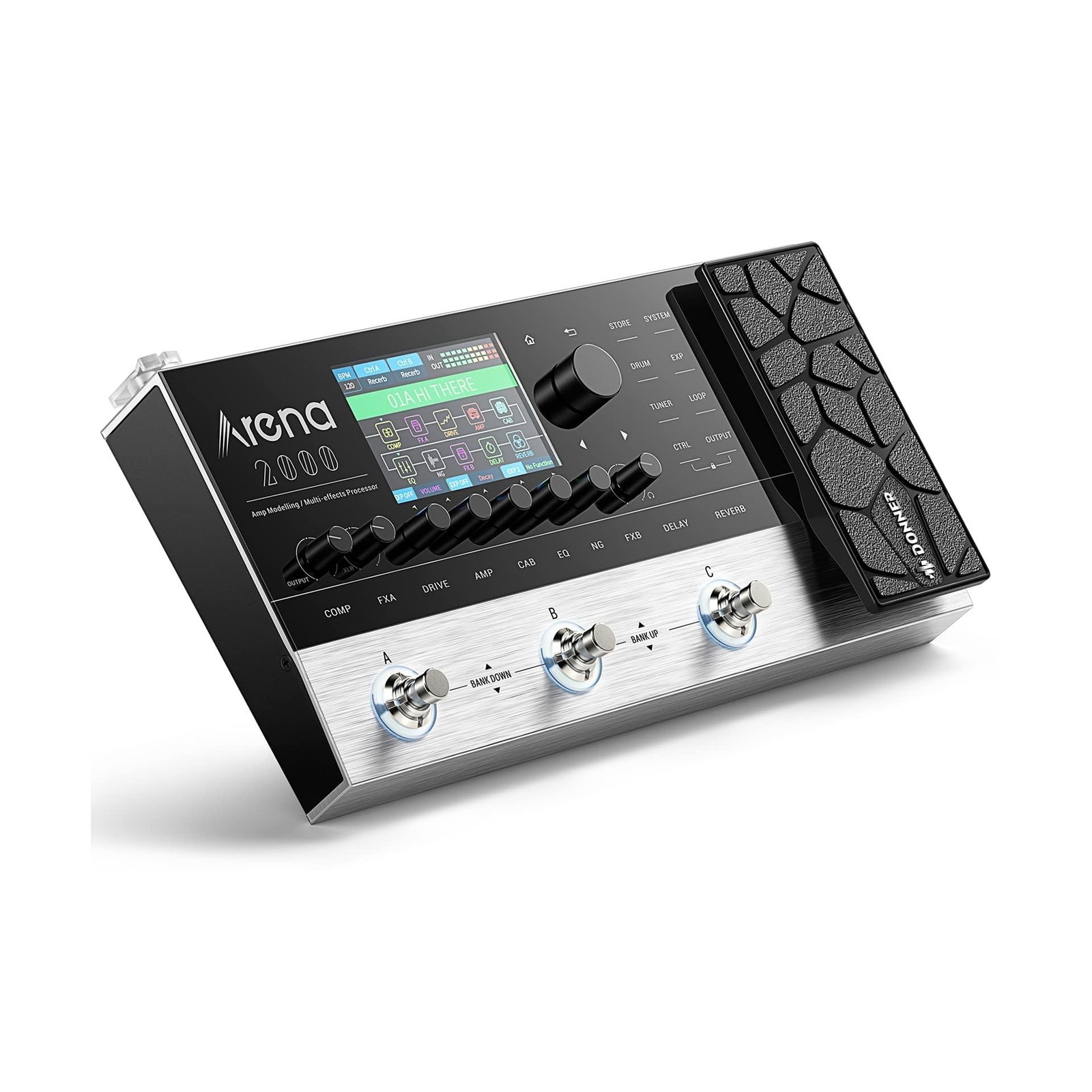Donner Arena 2000 Guitar Multi-Effects Pedal with 278 Effects, 100 IRs, Loope...