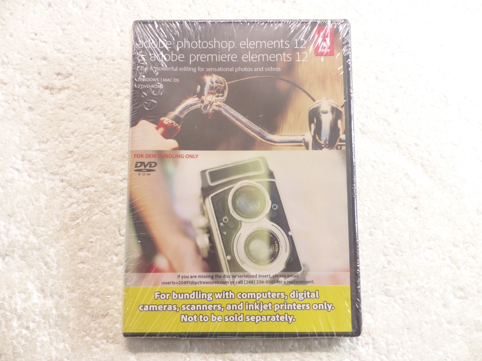 Adobe Photoshop & Premiere Elements 12 (DVD, 2-Disc) Software NEW!