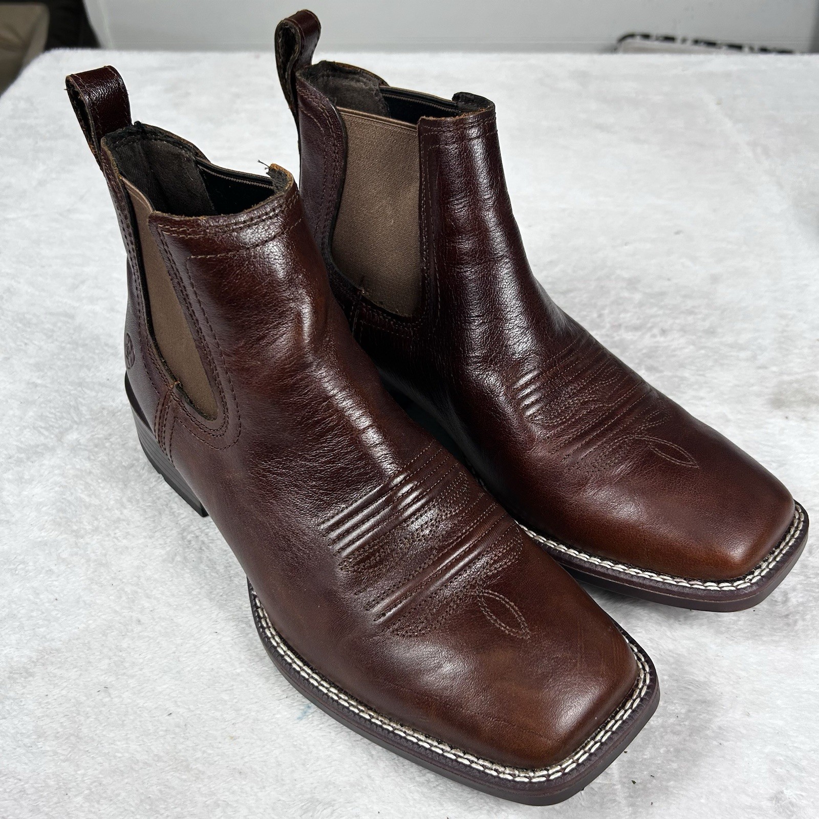 Ariat Booker Ultra Square Toe Western Boots Men's Size 11D Royal Brown Leather