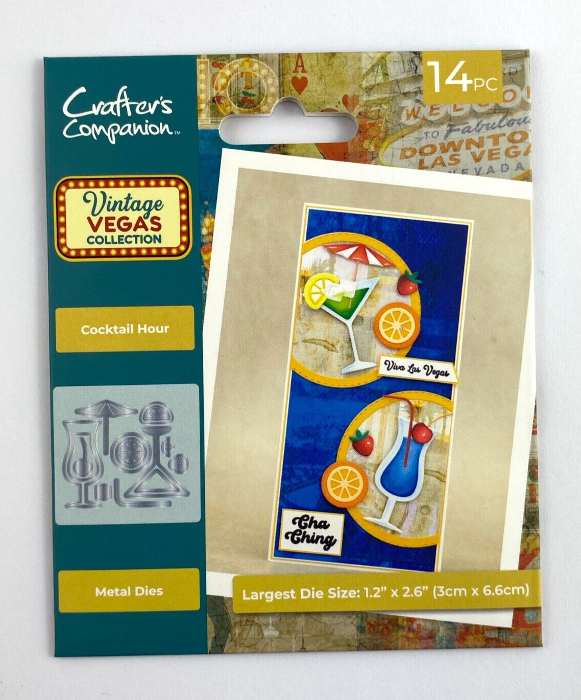 Crafter's Companion Metal Dies - COCKTAIL HOUR - Vintage Vegas Collection