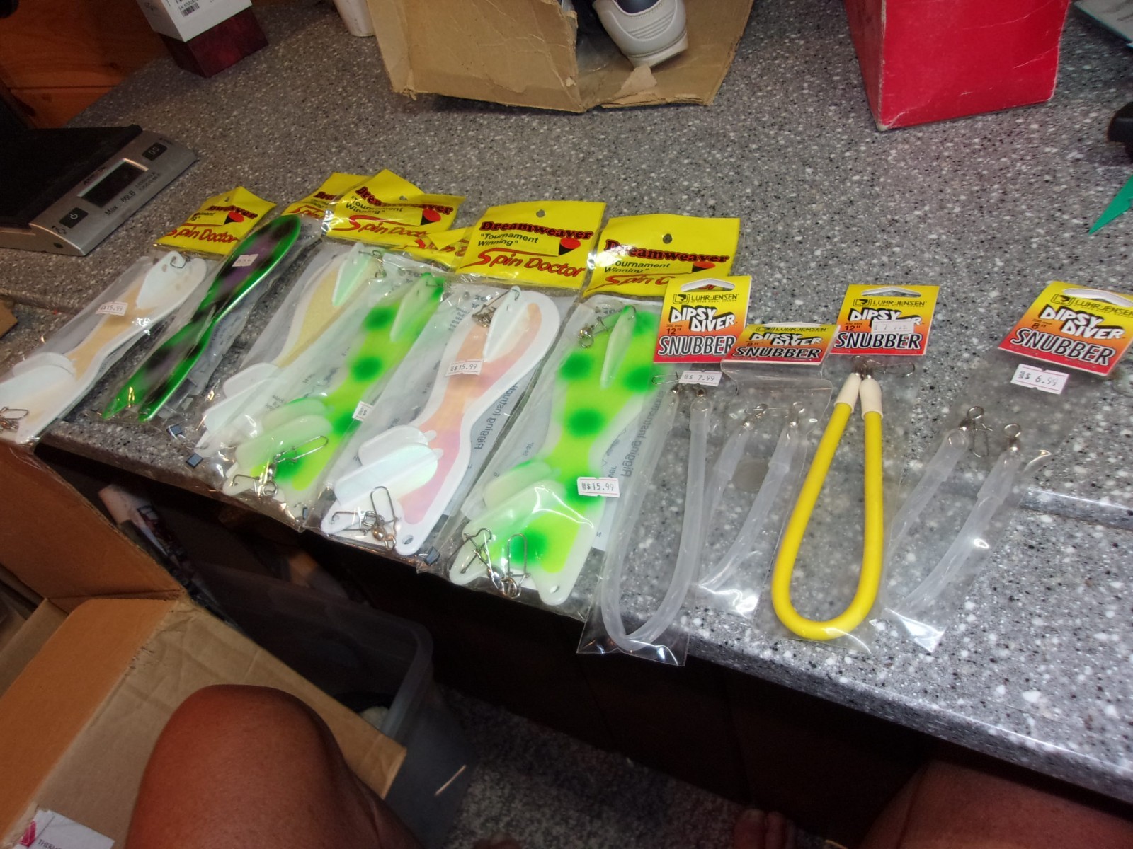 A123 lot of spin doctor fishing flasher lot downrigging and snubbers all new