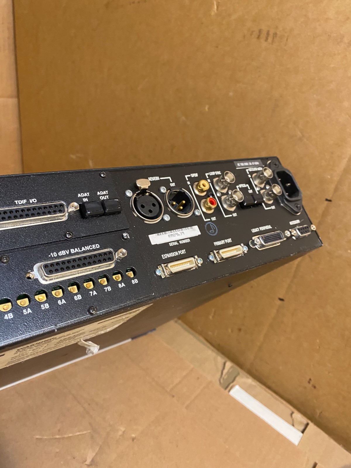 Avid Digidesign 192 I/O ProTools Interface MH192 1x Digital 2x Analog In 1x-Out