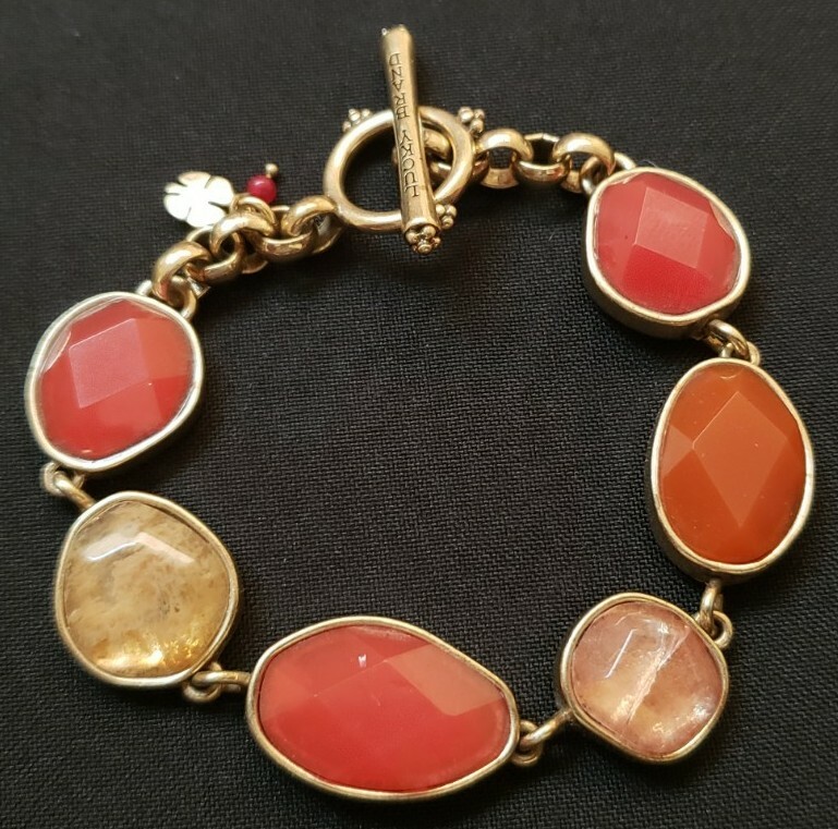 Lucky Brand gemstone brass bracelet