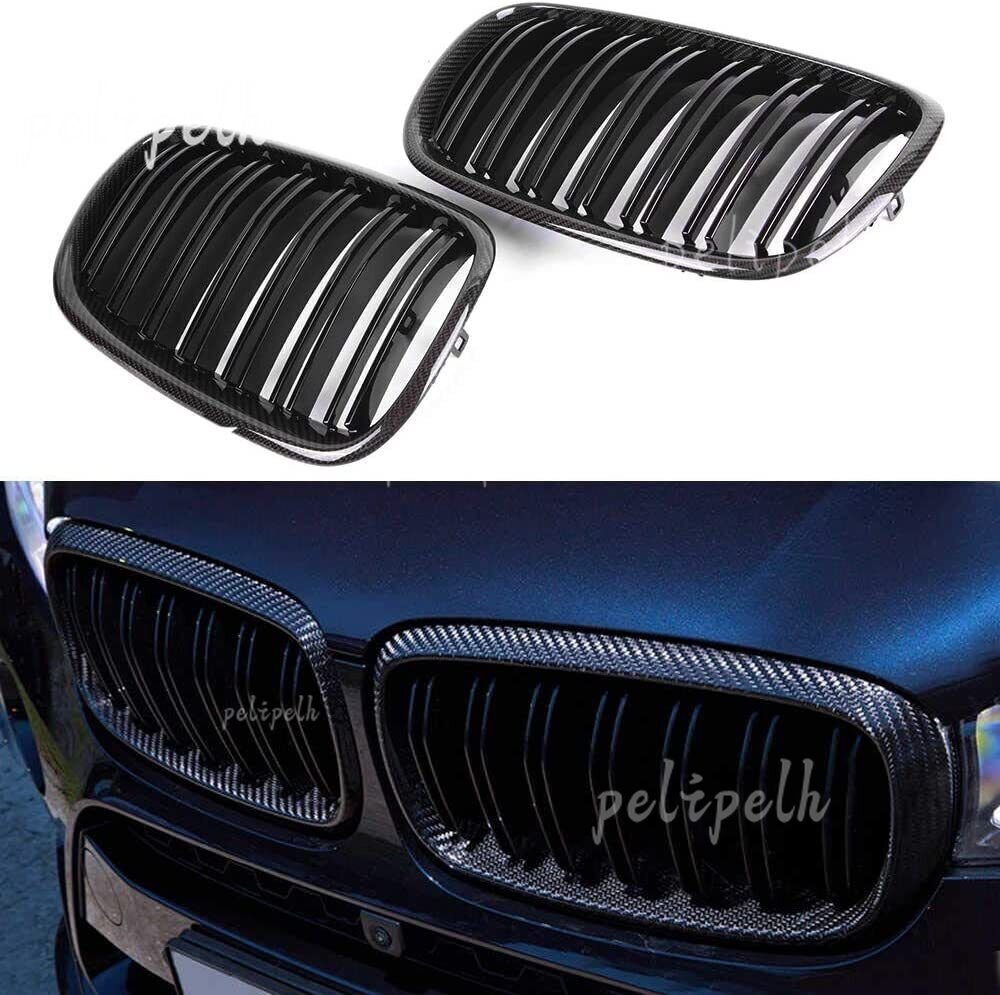 Carbon Fiber Front Bumper Grille Fit for BMW X5 E70 (2007-2013) X6 E71