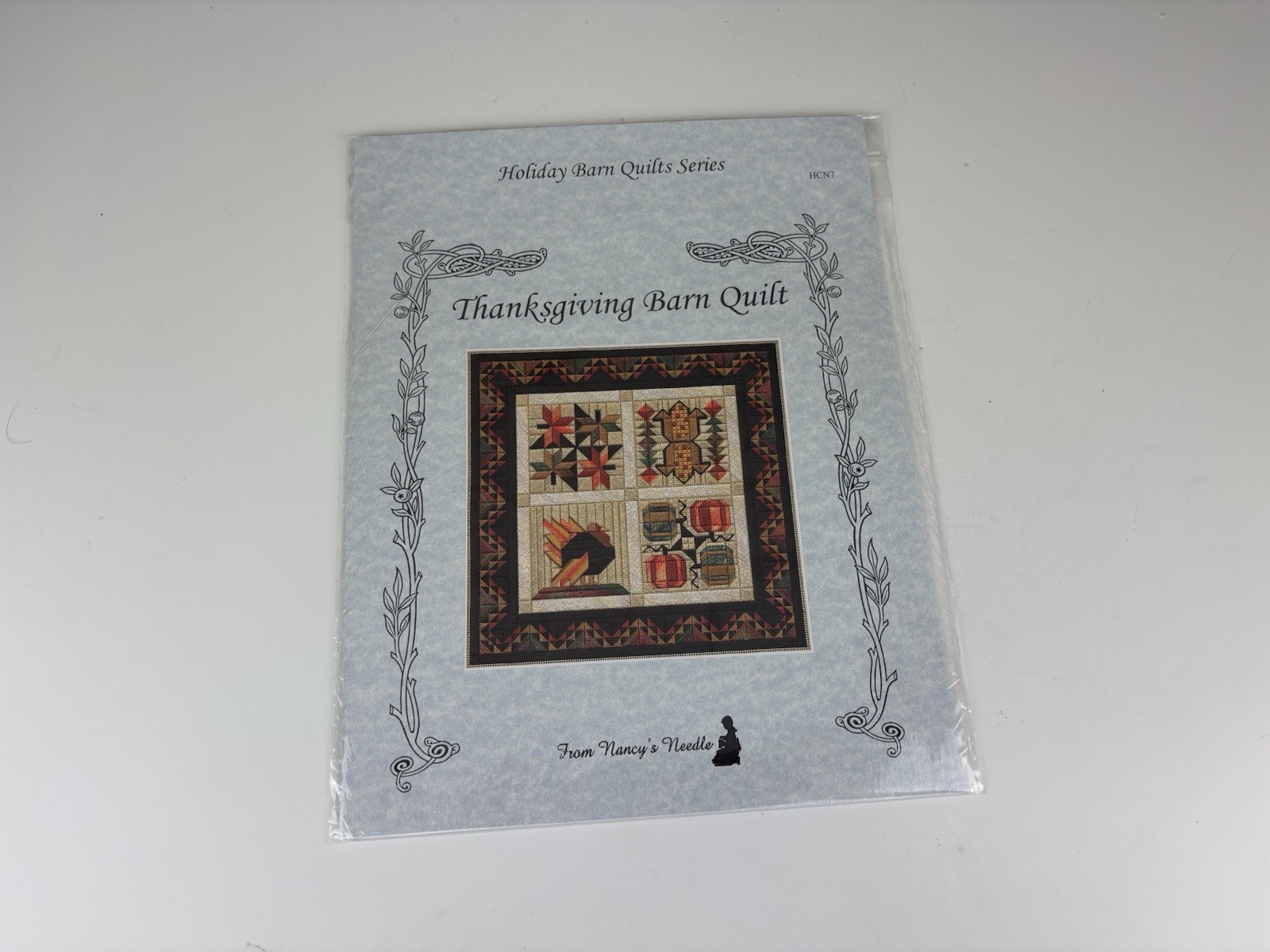 From Nancy’s Needle Thanksgiving Barn Quilt Needlepoint Pattern 1S