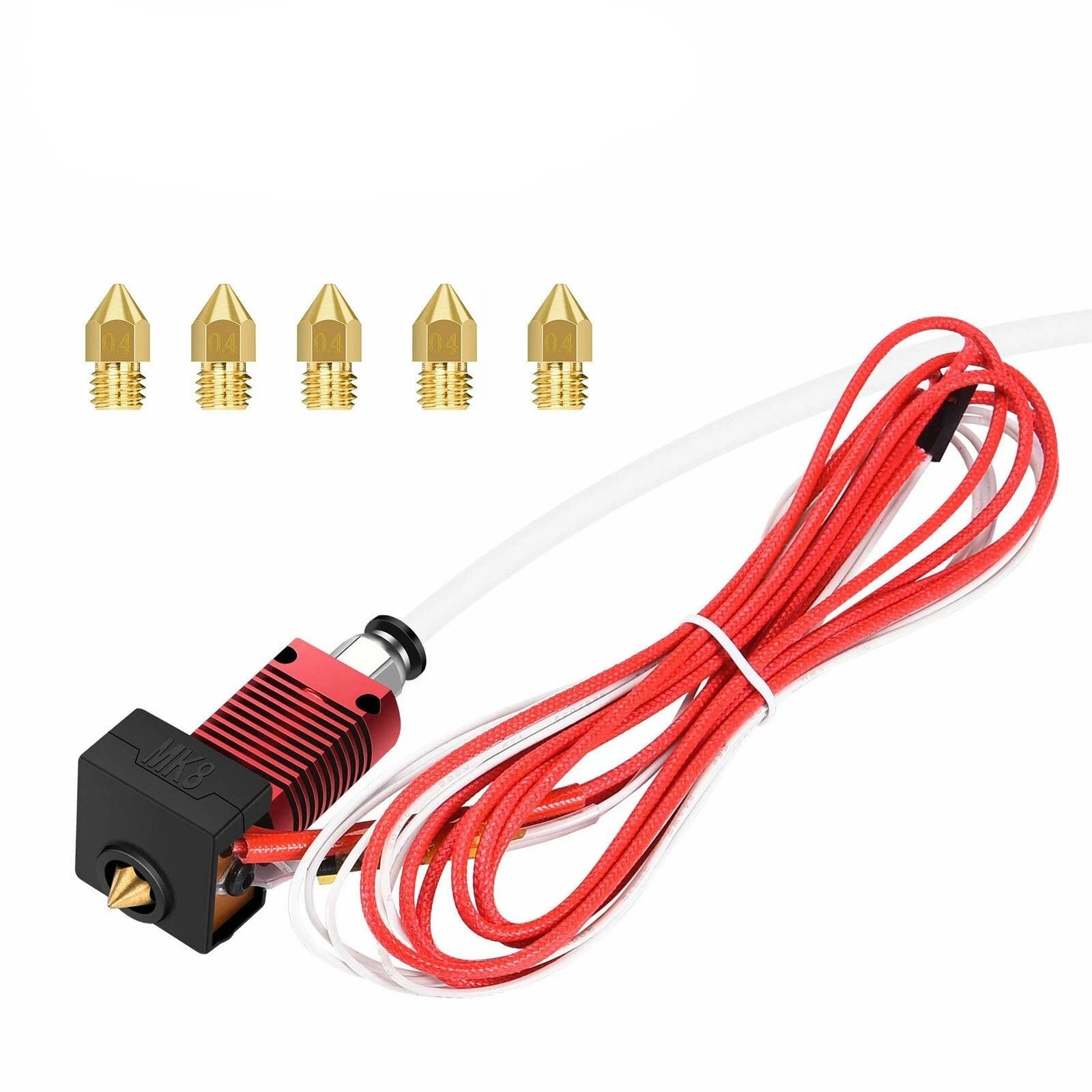 6in1 3D Printer Extruder Heater Hot End Nozzle Kit for Creality Ender-3/3 PRO/5