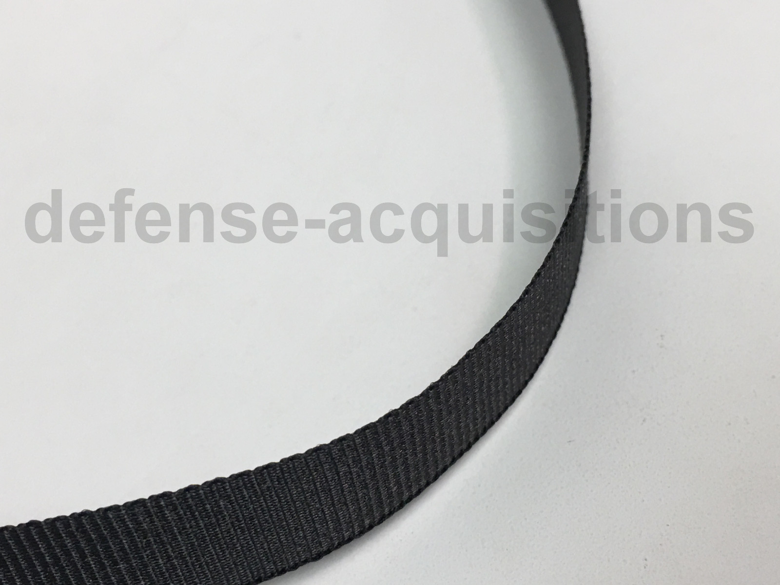 5 YARDS OF 3/8" Inch MilSpec Webbing Binding Ribbon MIL-T-5038J Grosgrain BLACK