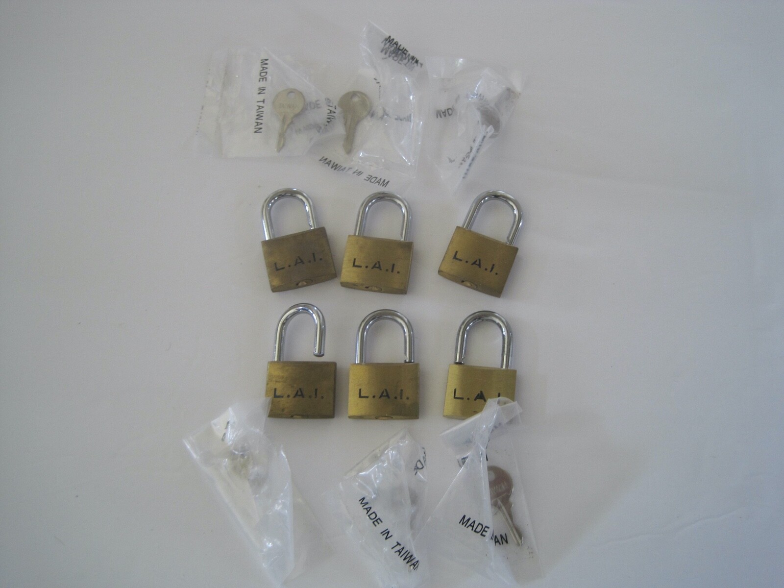 L.A.I. Brass Locks Lot 6 Small