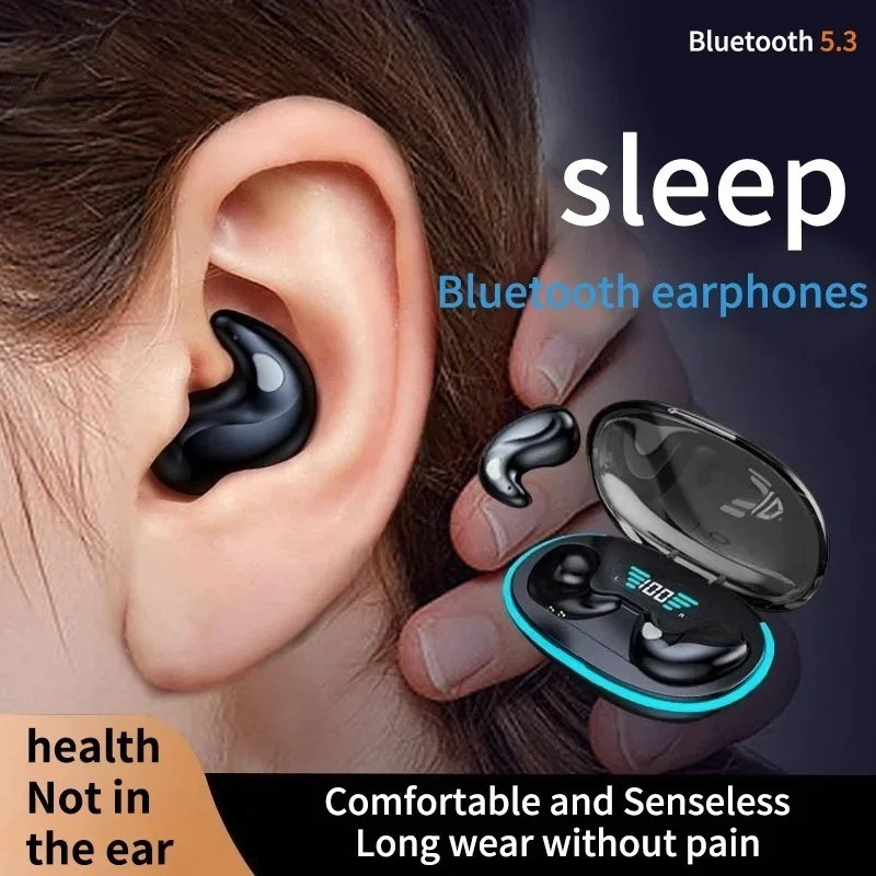 X55 Wireless Sleep Earbuds Bluetooth 5.3 Invisible Noise Cancelling Sport Headph