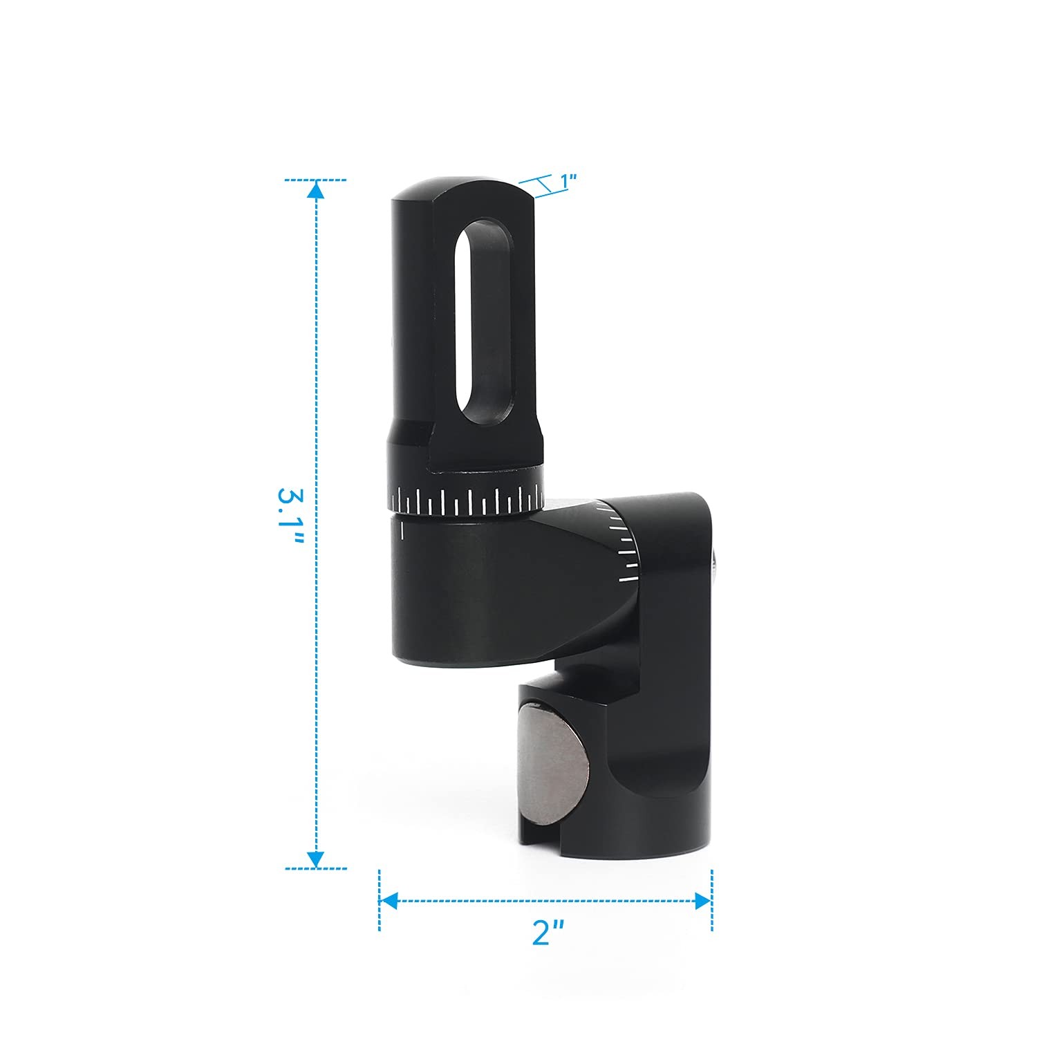 Perogen Compound Bow Single Side Adjustable V Bar Mount, Quick Black
