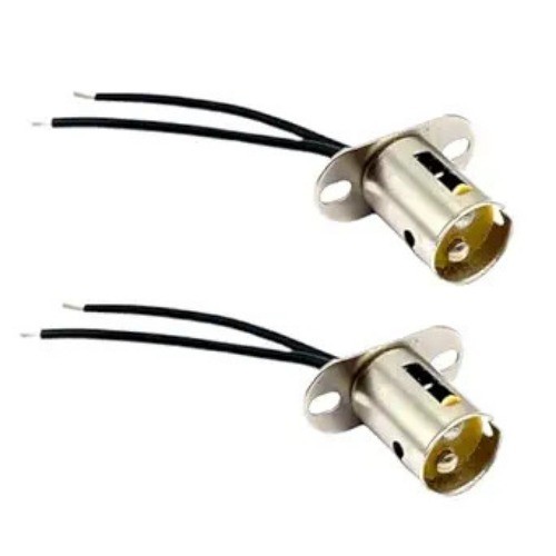 2 Pcs Bulb Sockets Holders, Car Light Bulb Two Pole Socket  Number of Items: 2