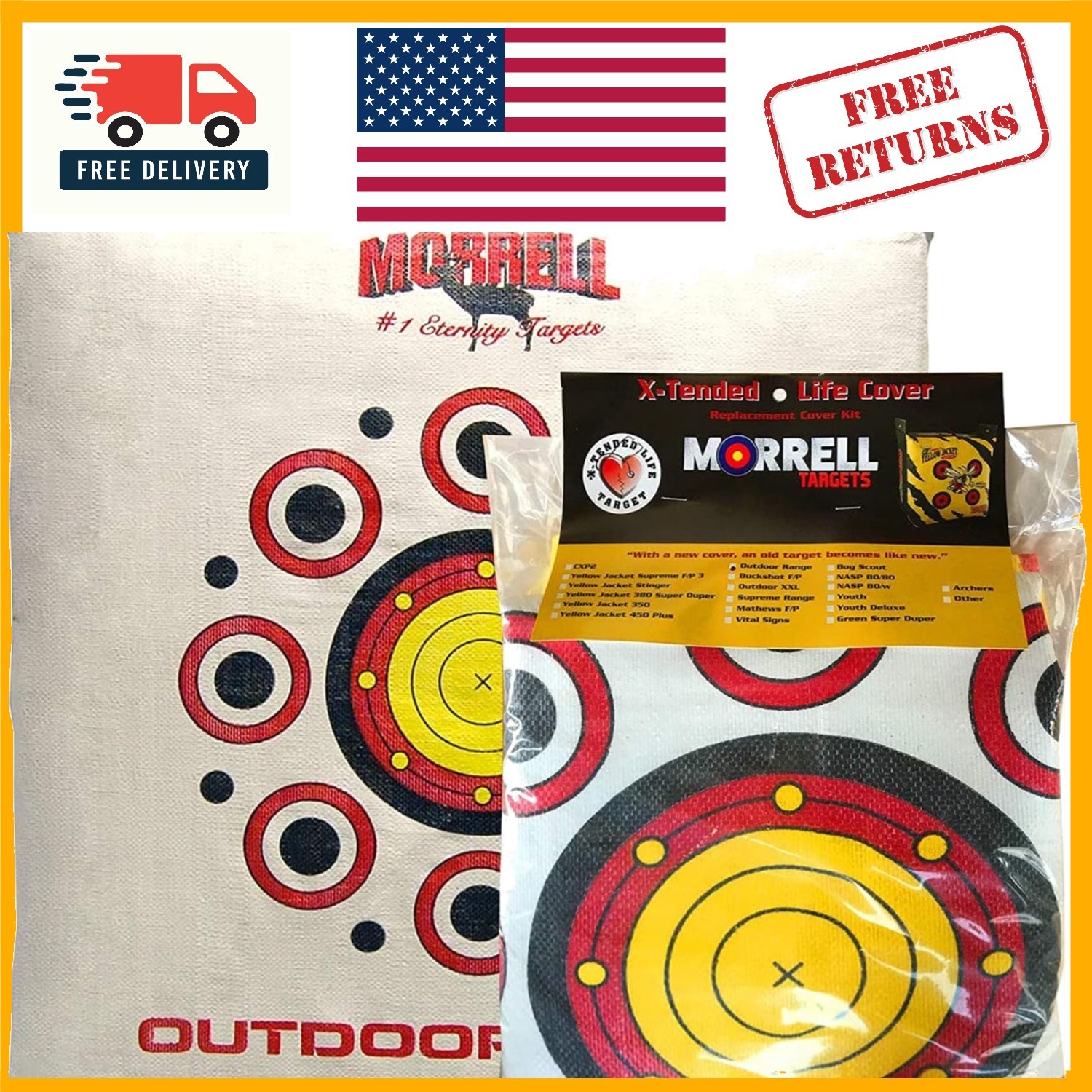 Weatherproof Dual-Sided Archery Target Replacement Cover with 50+ Shooting Spots