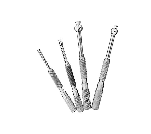 4 PIECE .125-.500" FULL BALL SMALL HOLE GAGE SET (4400-0009)
