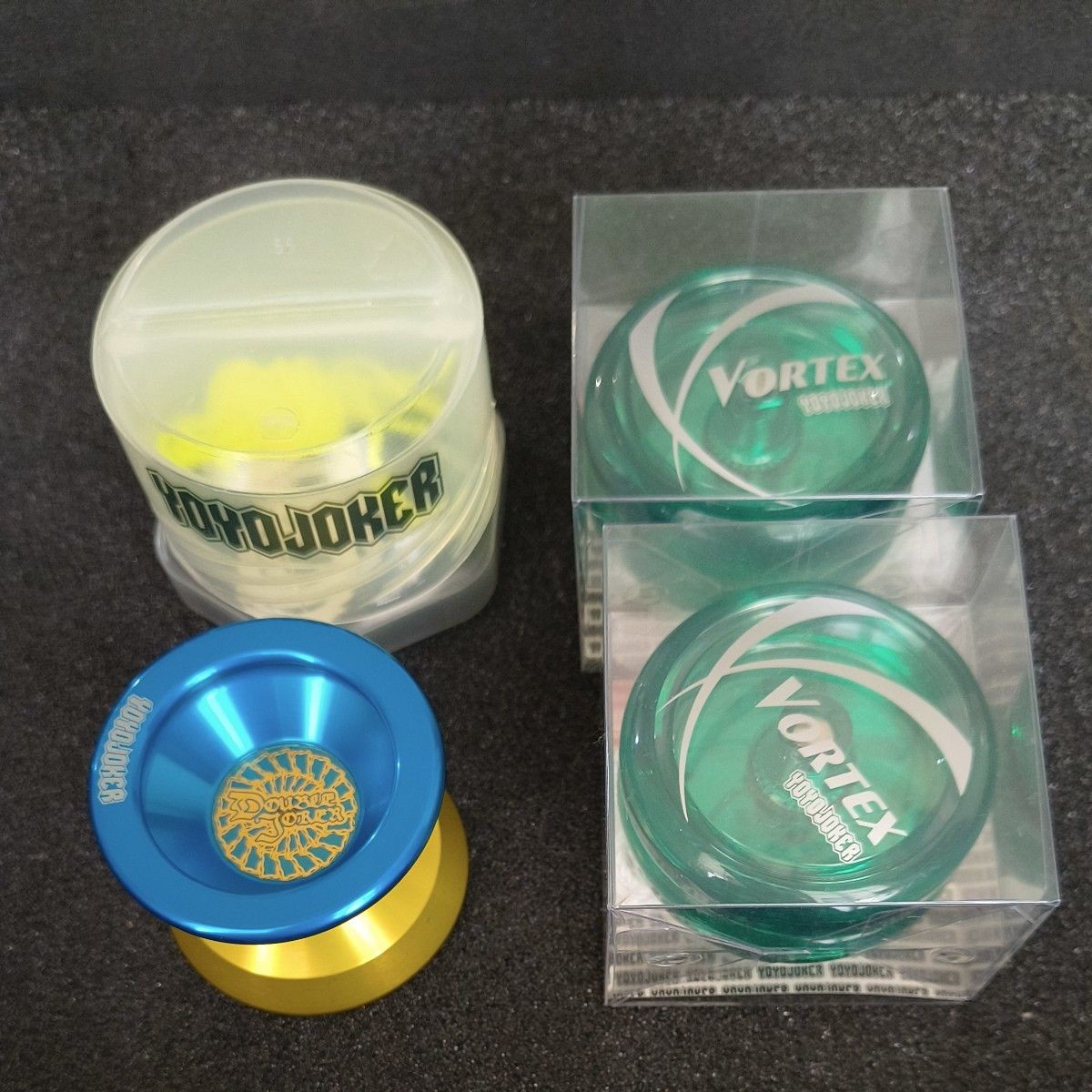 YoYoJoker Double Joker Half Color Vortex x2 Yo-Yo Set Used & Unused