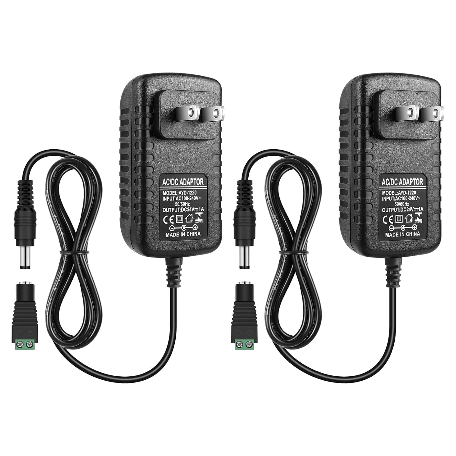 inShareplus 2 Pack DC 24V Power Supply (New)